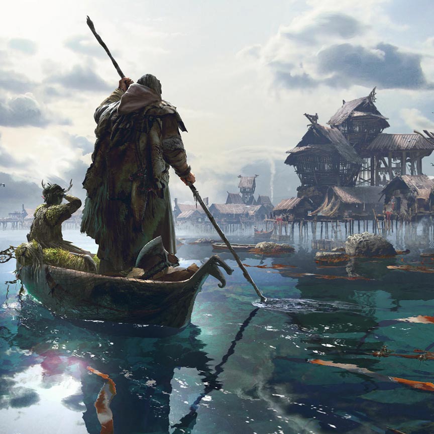 Fishing Village Live Wallpaper Engine - Fishing Village - HD Wallpaper 