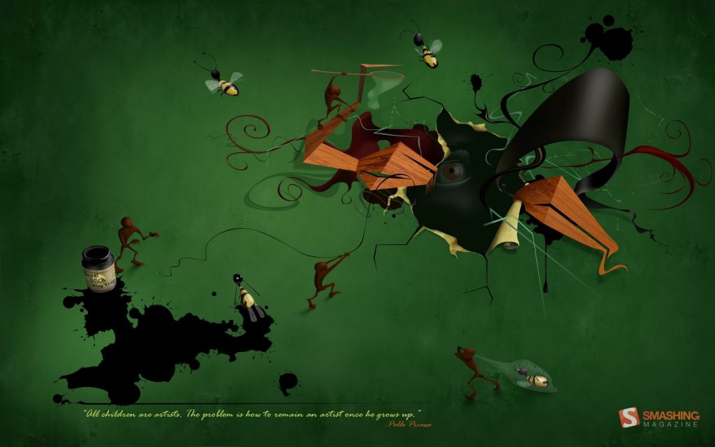 Banksy Wallpaper 74 0 Home Decors - Illustration - HD Wallpaper 