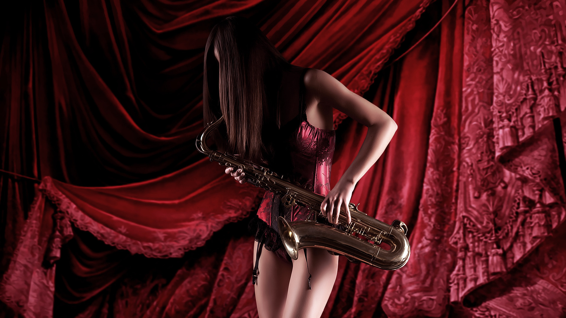 Src Saxophone Wallpaper Hd For Mobile 
 Data Id - Saxophone Girl Wallpaper Hd - HD Wallpaper 