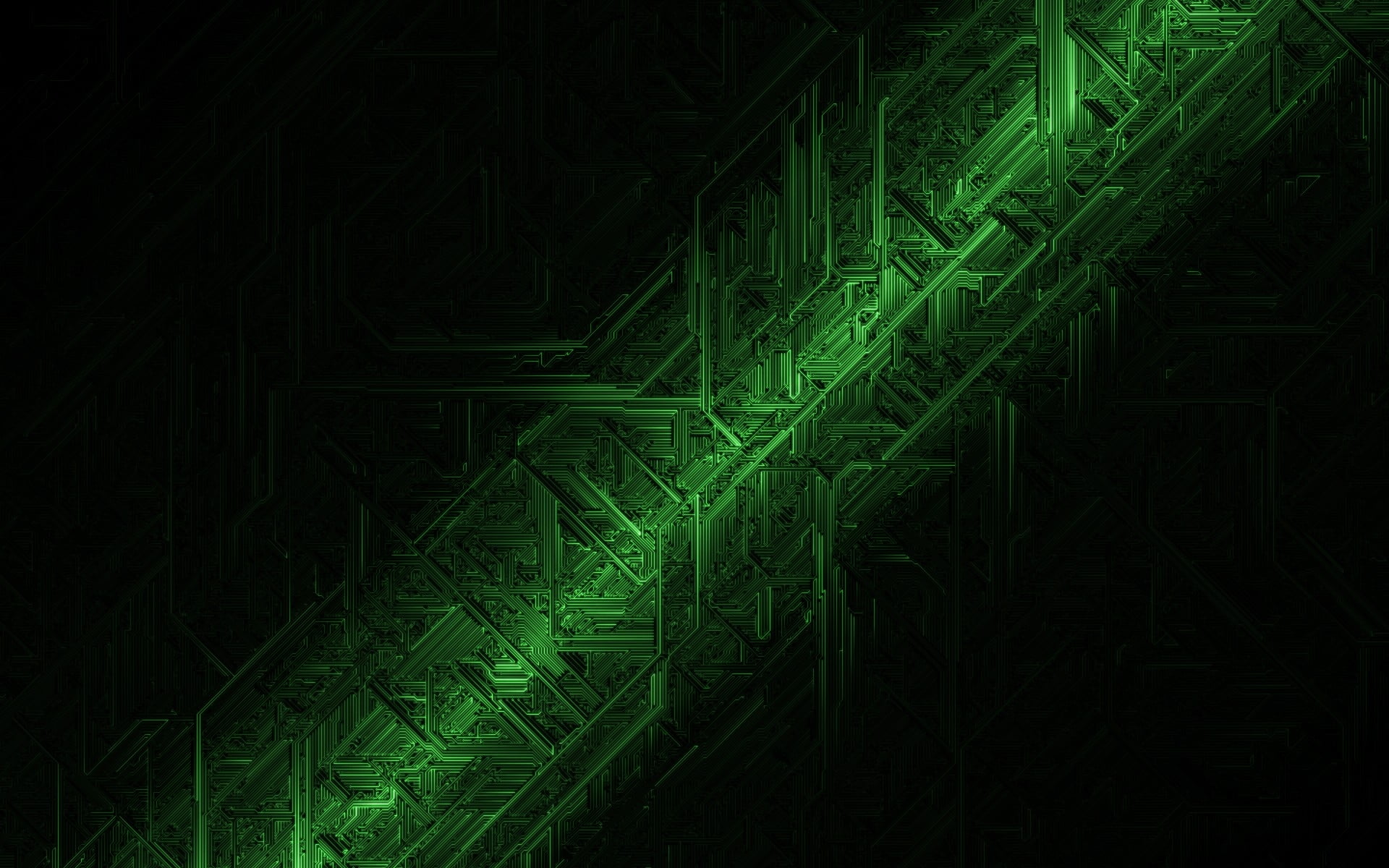 Dark Abstract Wallpaper Green - HD Wallpaper 