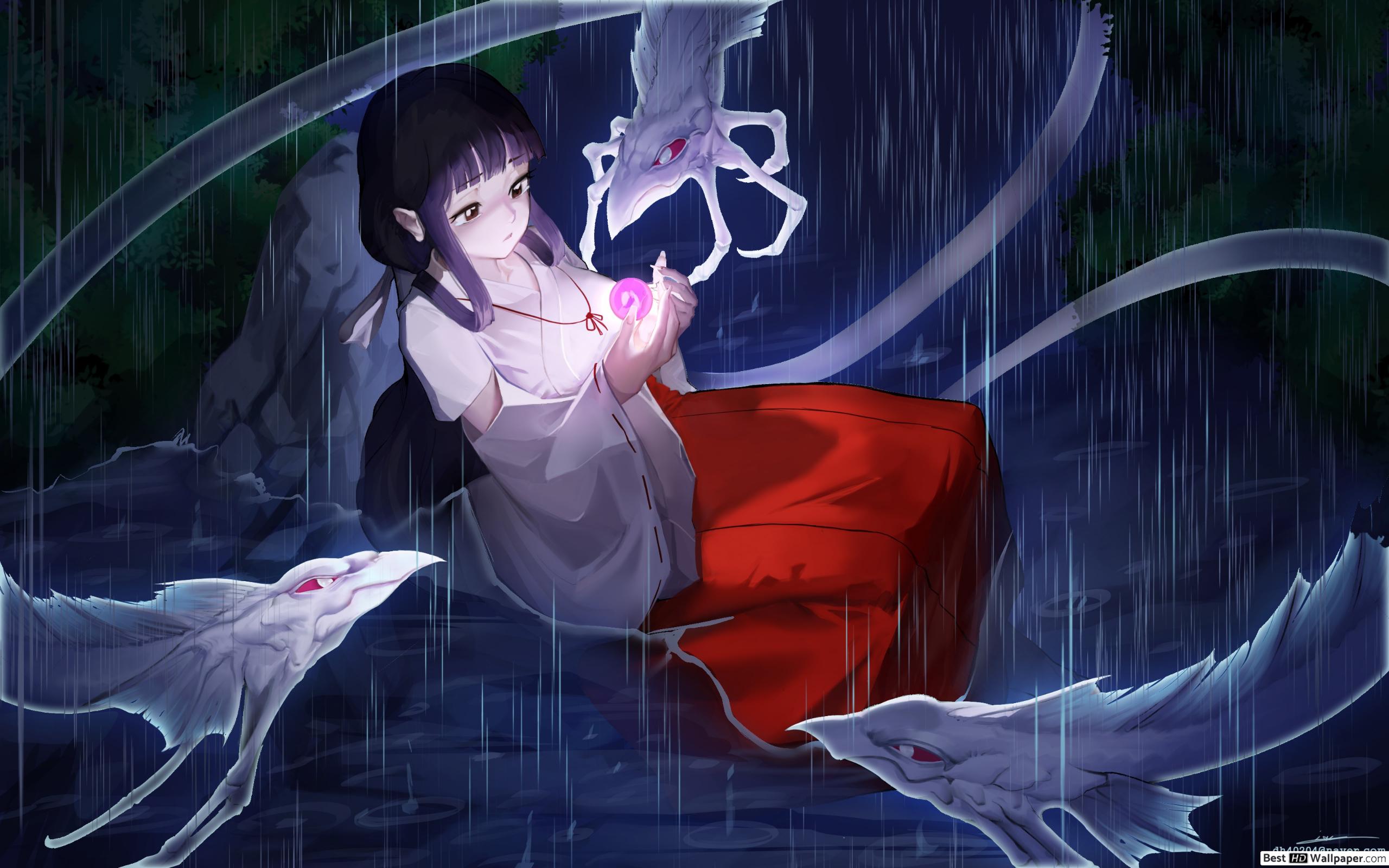 Inuyasha Kikyo - HD Wallpaper 