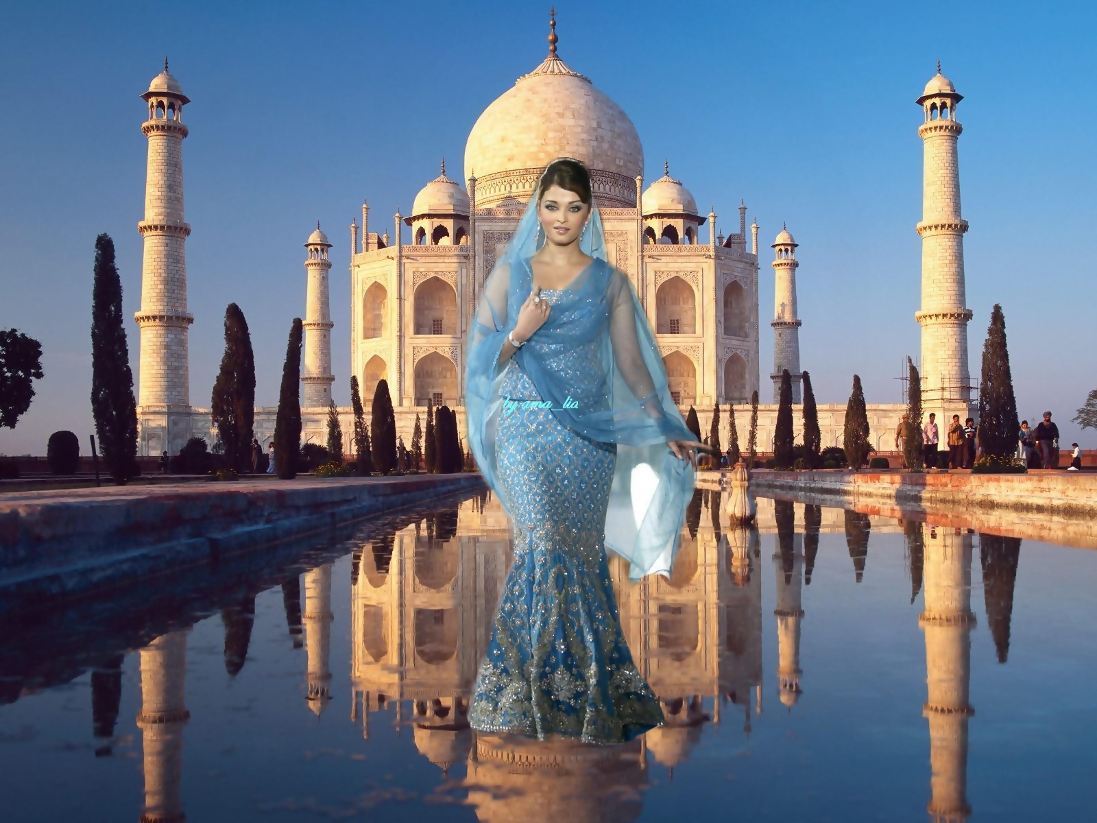 Aishwarya Rai - Taj Mahal Is Made Up Of Which Rock - HD Wallpaper 