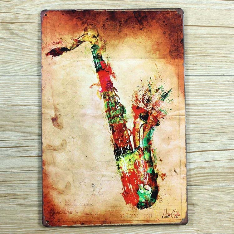 Saxophone Vintage - HD Wallpaper 