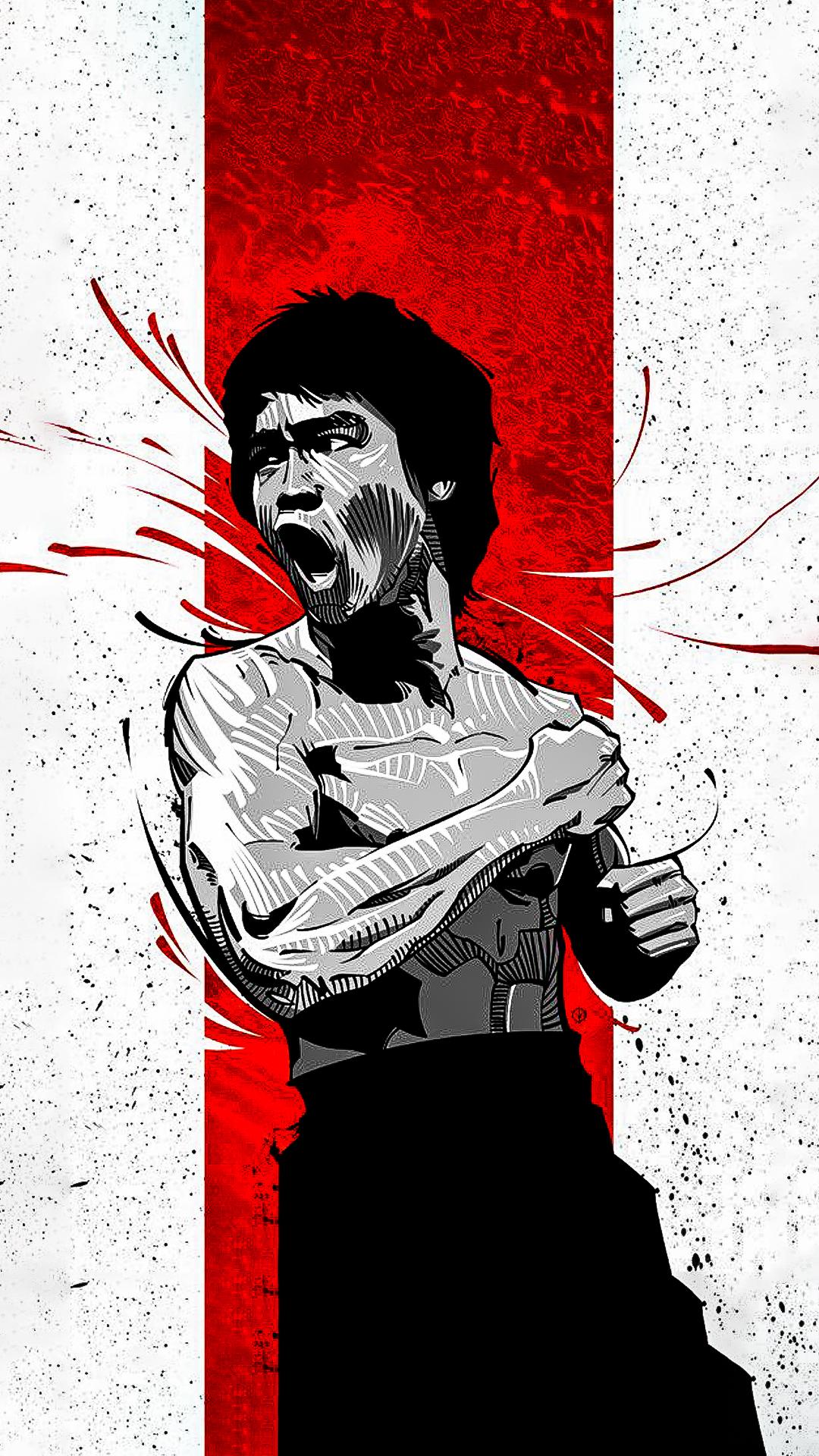 Bruce Lee Wallpaper Art - HD Wallpaper 