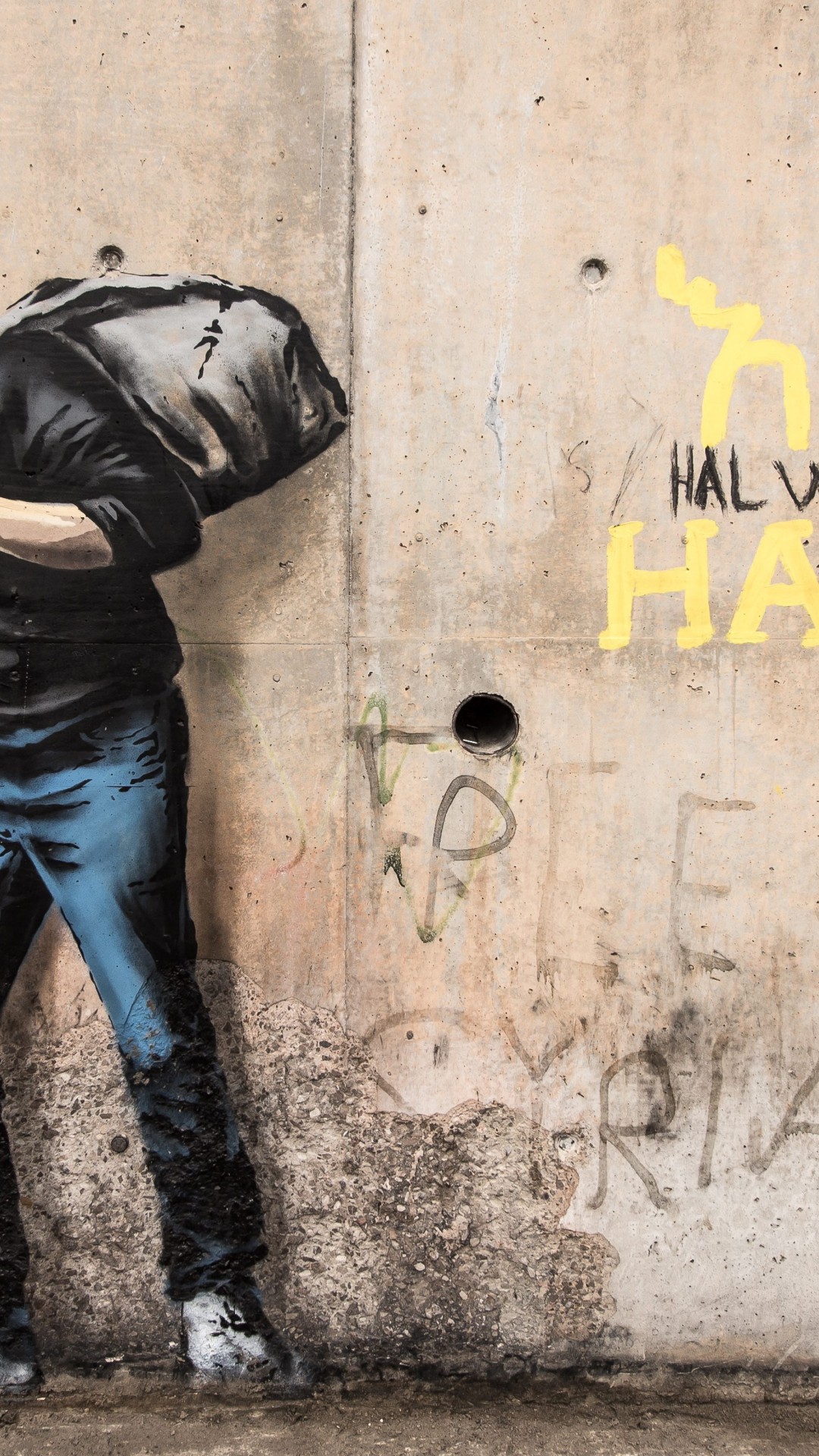 Iphone 8 Plus Banksy Wallpaper - Massive Attack Robert Del Naja - 1080x1920  Wallpaper 