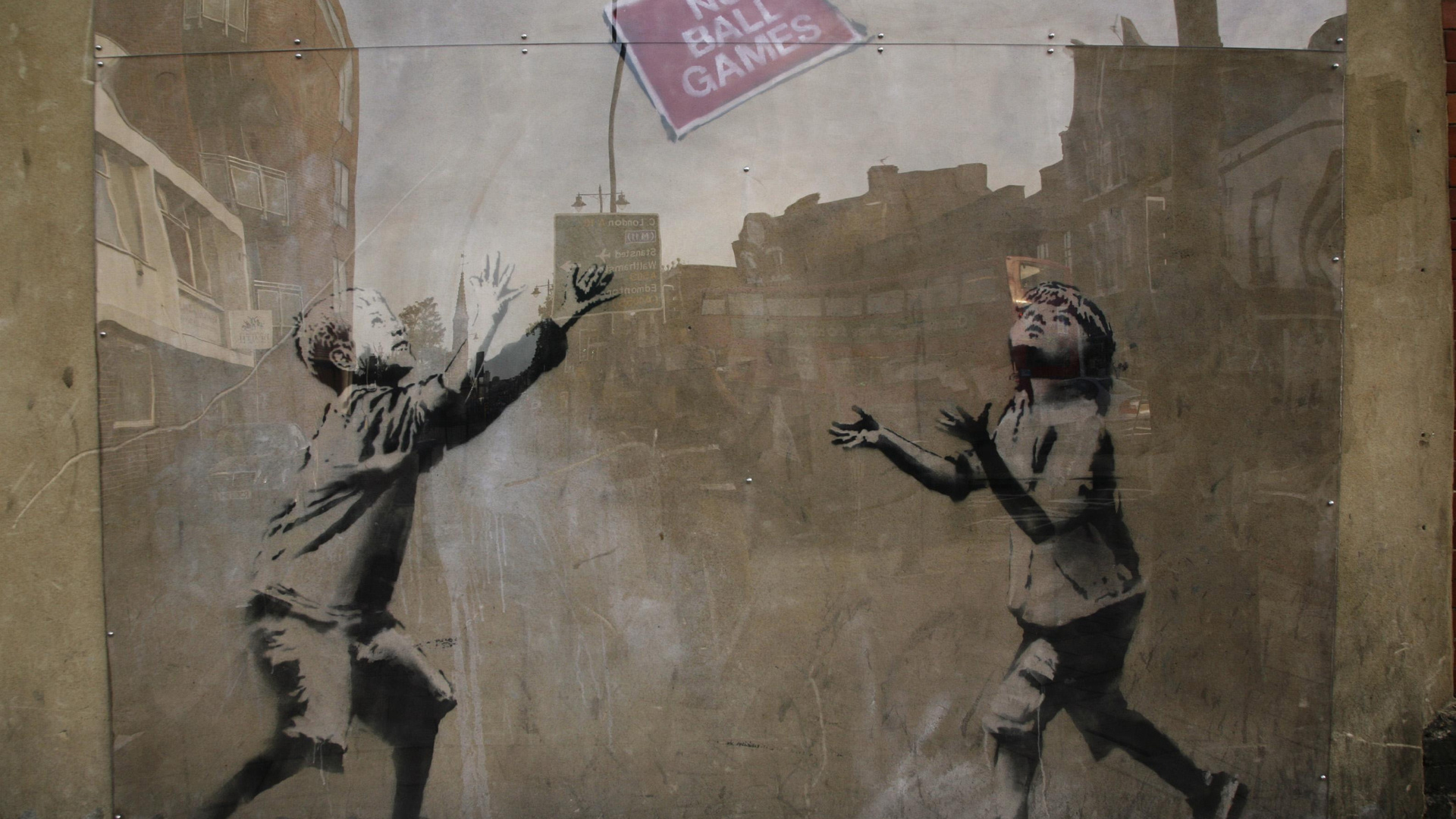 Wallpapers Banksy Adorable Wallpaper - Banksy - HD Wallpaper 
