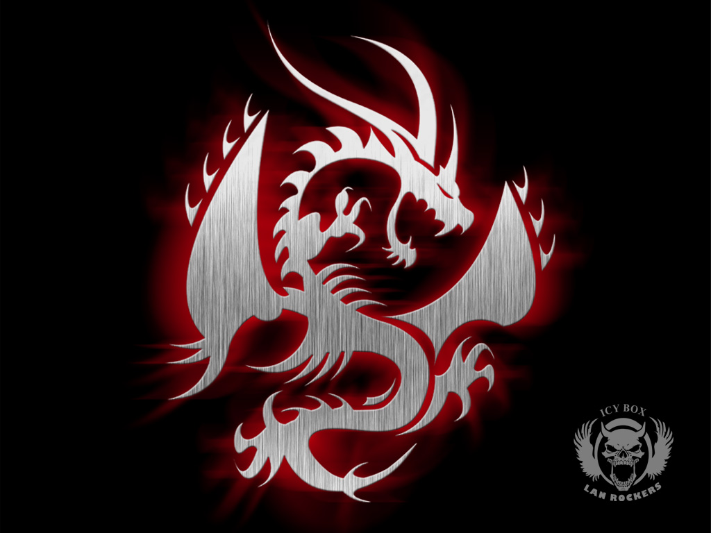 Cool Tribal Dragon - HD Wallpaper 