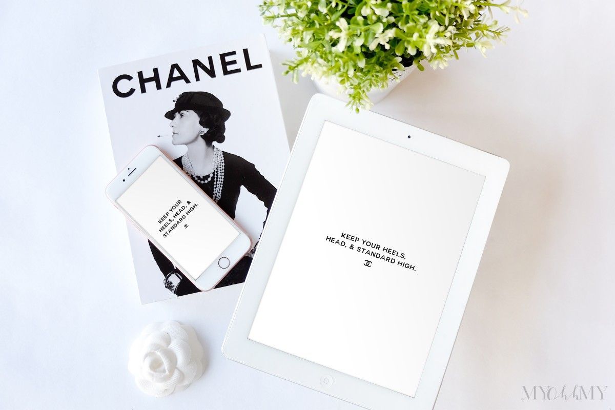 Chanel Wallpapers Top 64 Chanel Wallpapers For Mobile - Keep Your Heels Head And Standards High Hq - HD Wallpaper 