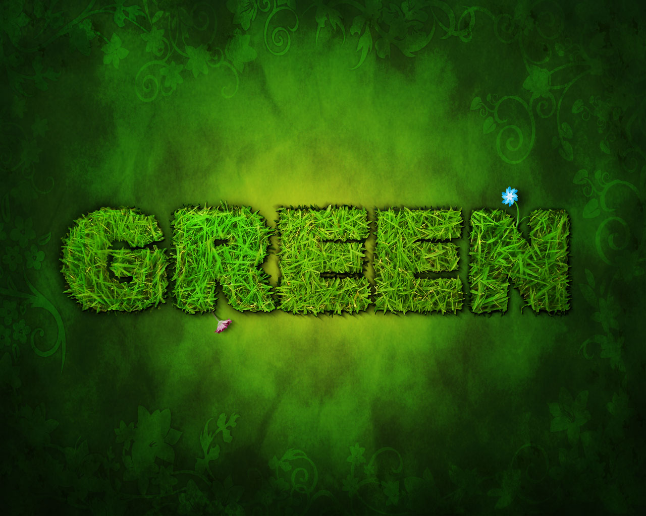Green Wallpaper Design - HD Wallpaper 
