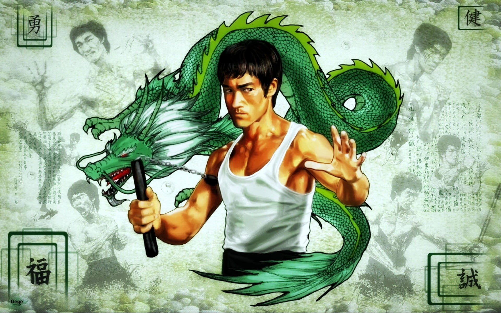 Background Bruce Lee - HD Wallpaper 