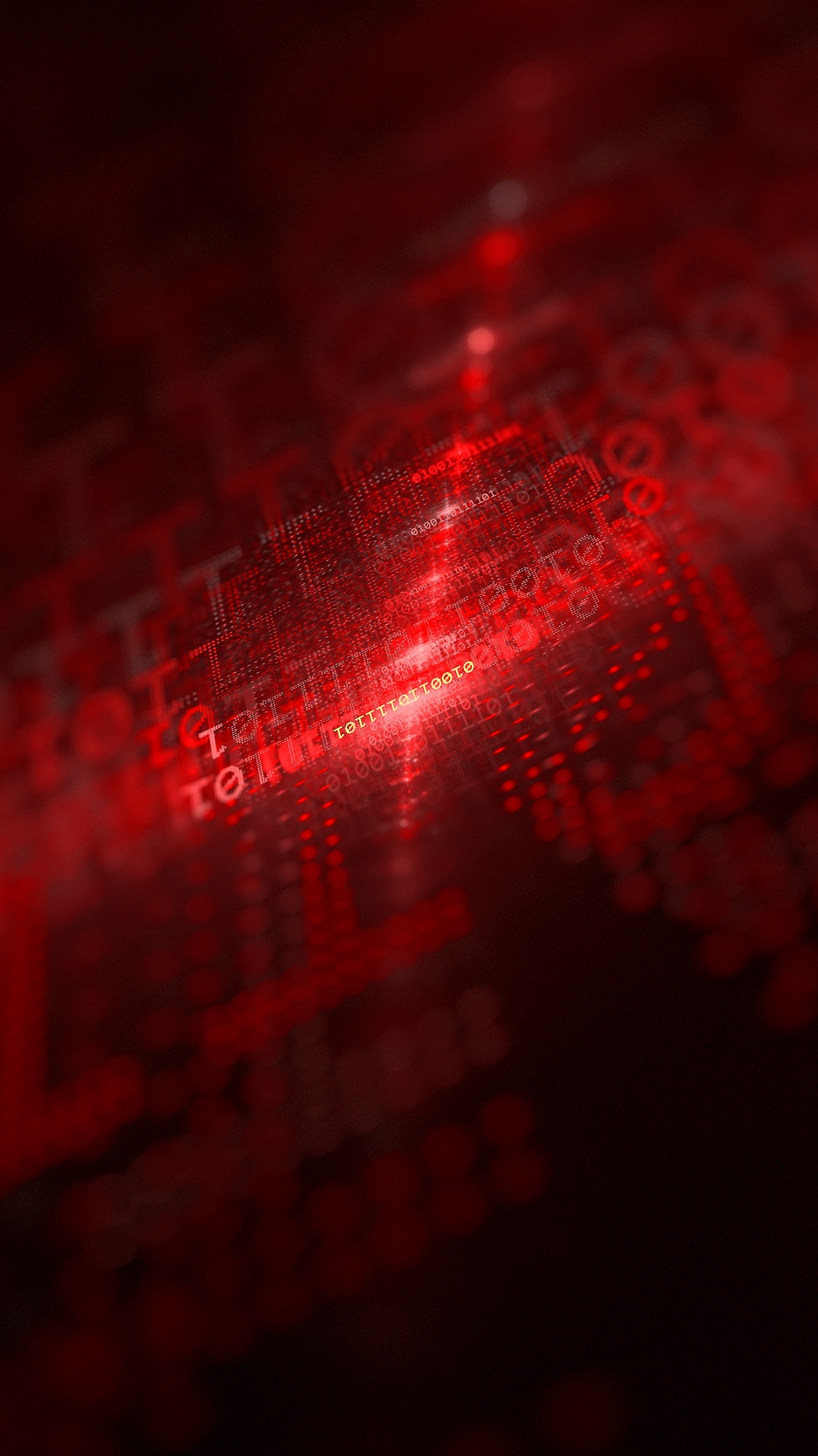 Wallpaper Code, Glow, Red, Numbers, Matrix - HD Wallpaper 