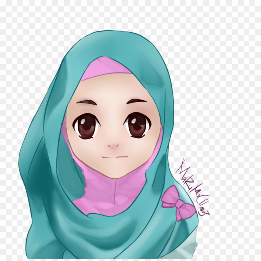 Muslimah Png Muslim Desktop Wallpaper Clipart - Anime Muslim Girl Png -  900x900 Wallpaper 