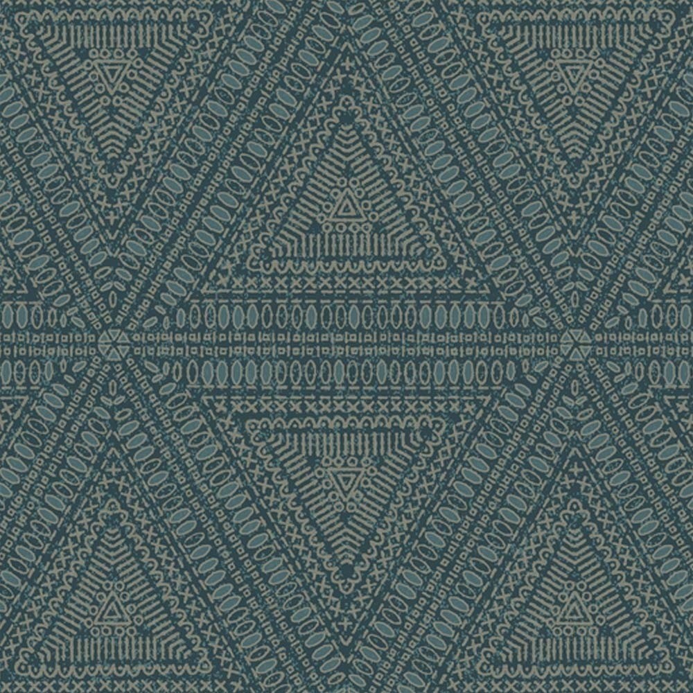 Norse Tribal Wallpaper York Wallcoverings Blue Nr1511 - Motif - HD Wallpaper 