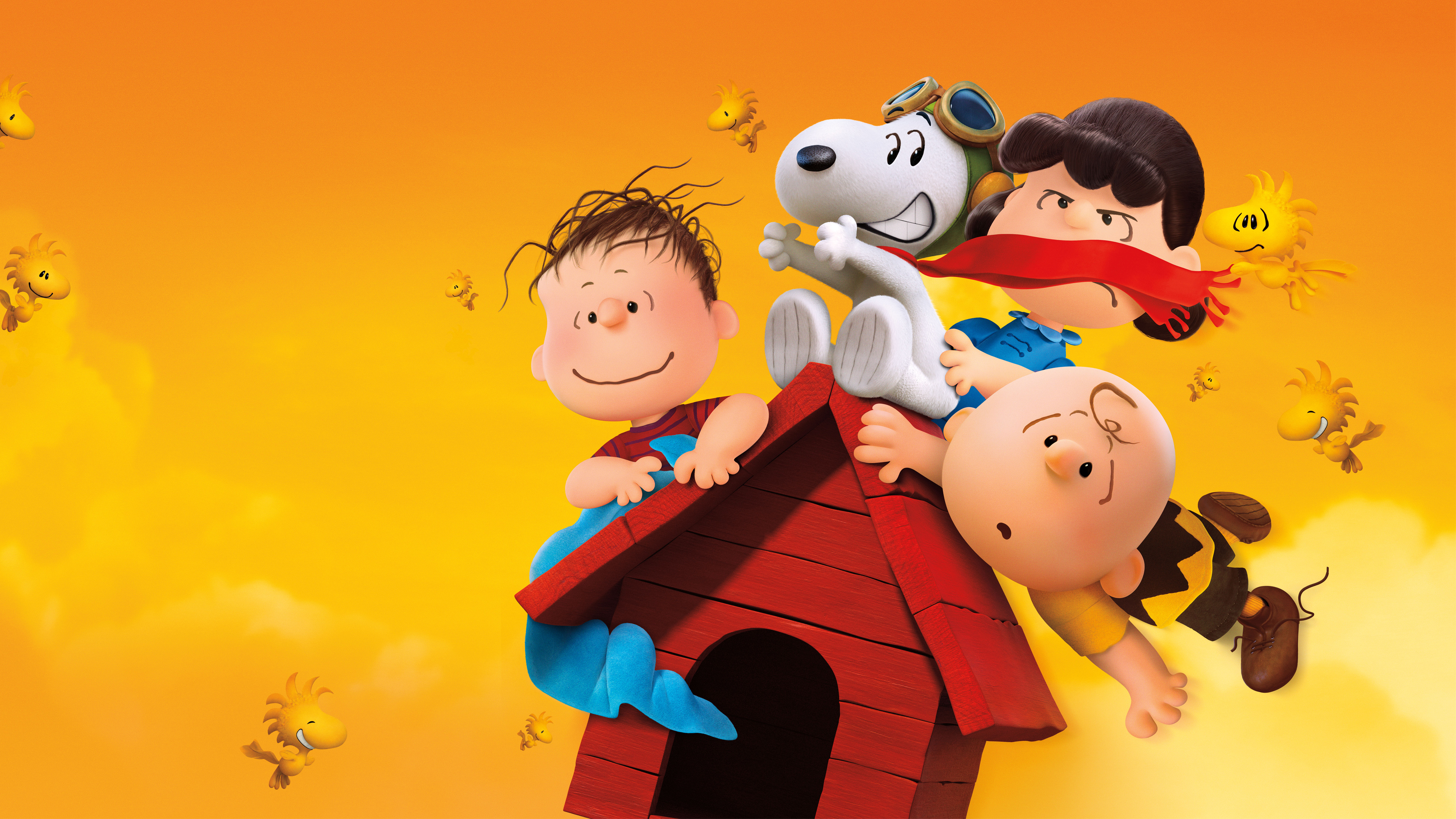 Snoopy Wallpaper - Snoopy Flying Ace The Peanuts Movie - HD Wallpaper 