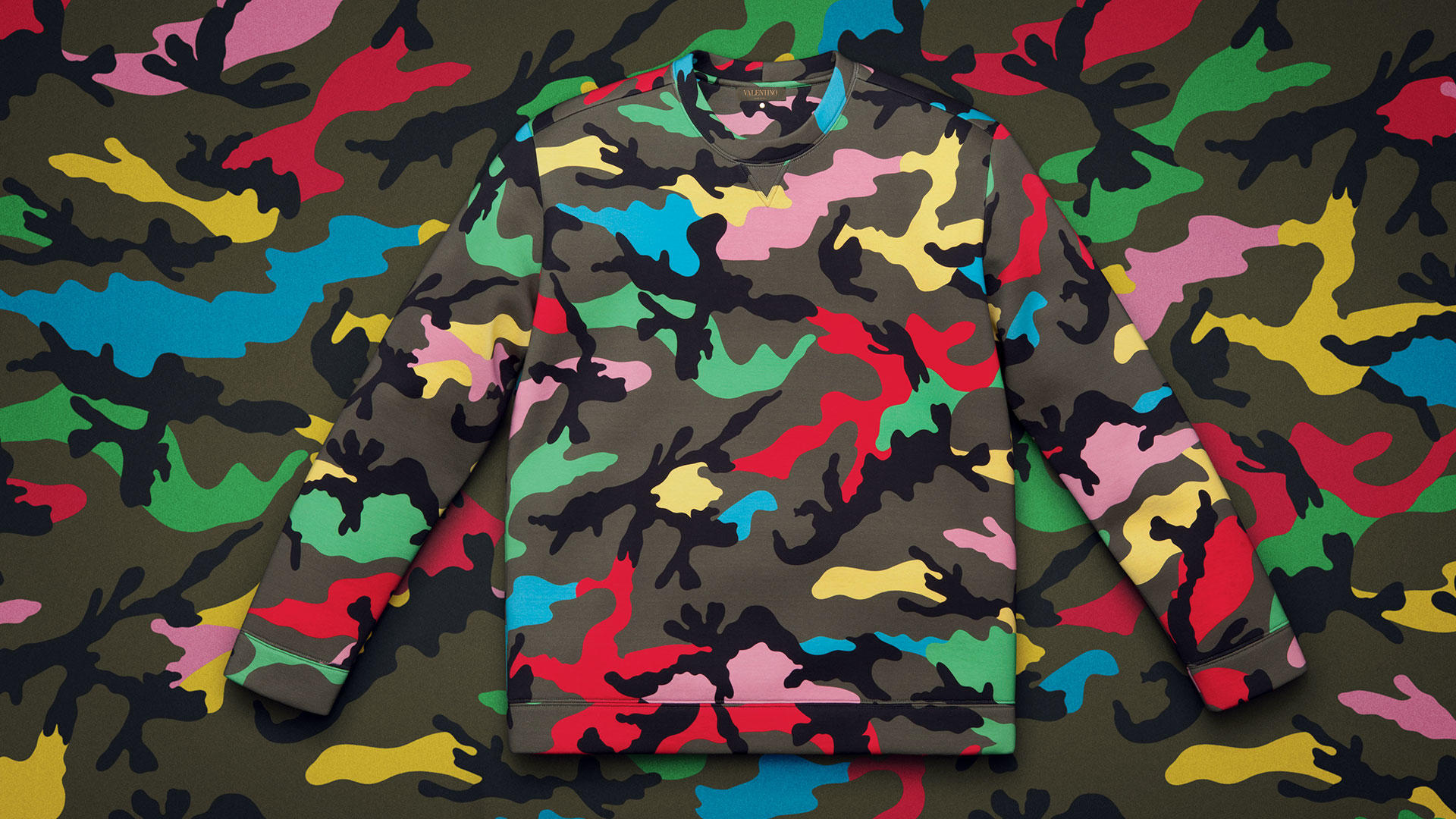 Multi Color Camo Pattern - HD Wallpaper 