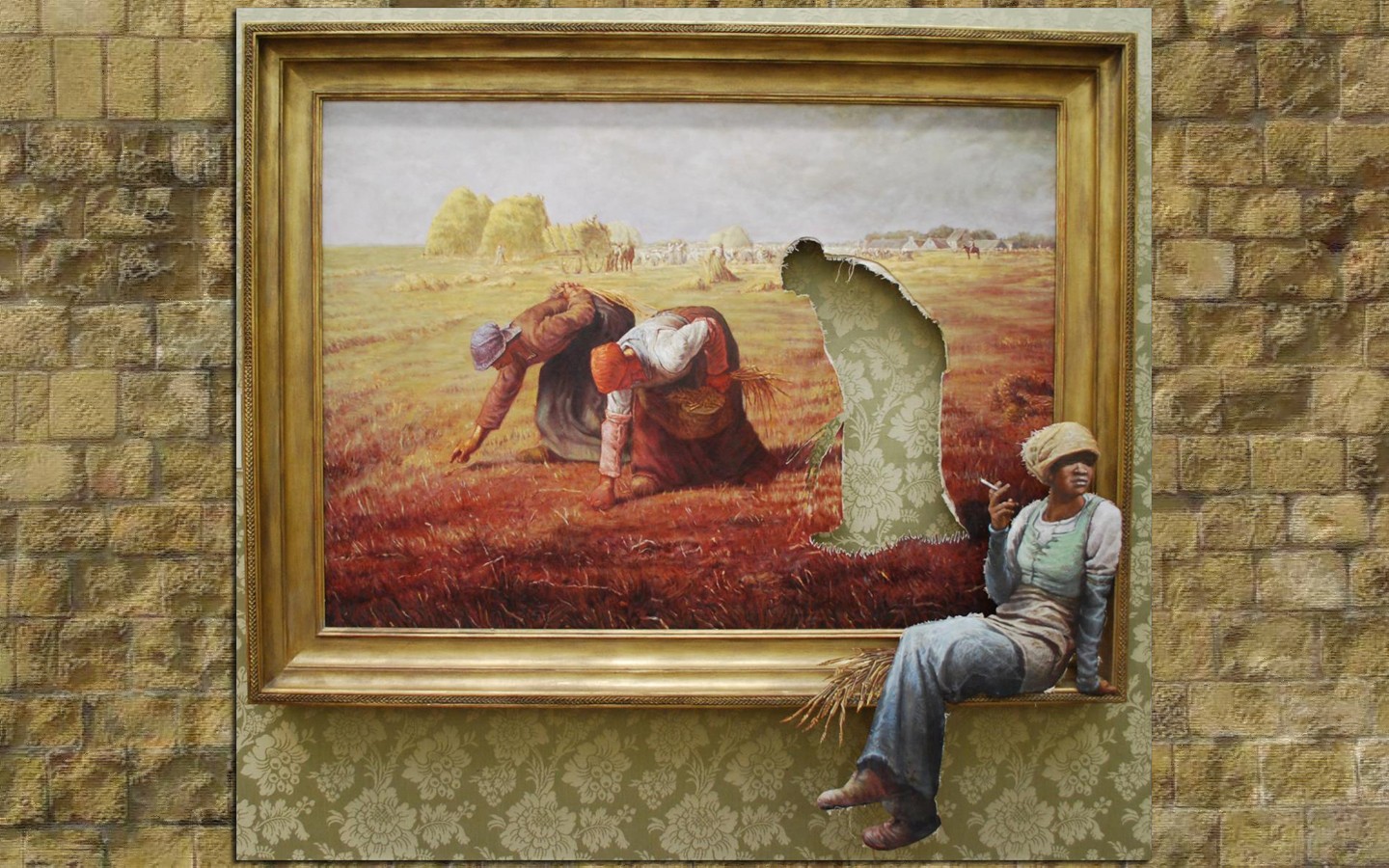 Wallpaper - Banksy Vs Bristol Museum - HD Wallpaper 