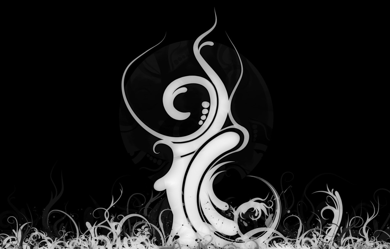 Photo Wallpaper Line, Patterns, Tribal - Фон Трайбл - HD Wallpaper 