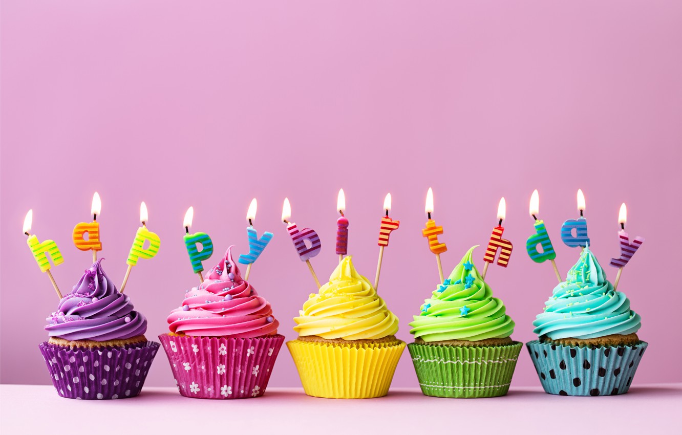 Photo Wallpaper Candles, Colorful, Cake, Cake, Happy - Happy Birthday Free Background - HD Wallpaper 