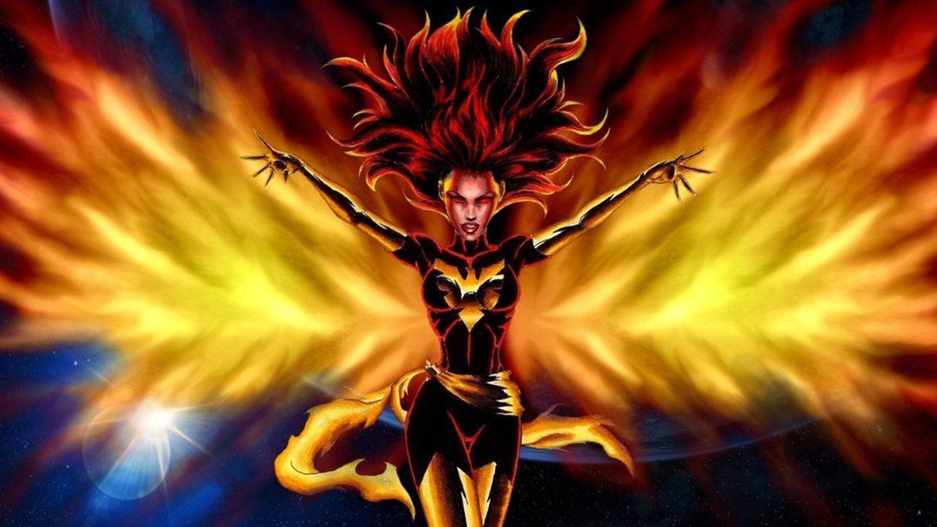 X Men Dark Phoenix Hd Desktop Wallpaper - Jean Gray Dark Phoenix Comic - HD Wallpaper 