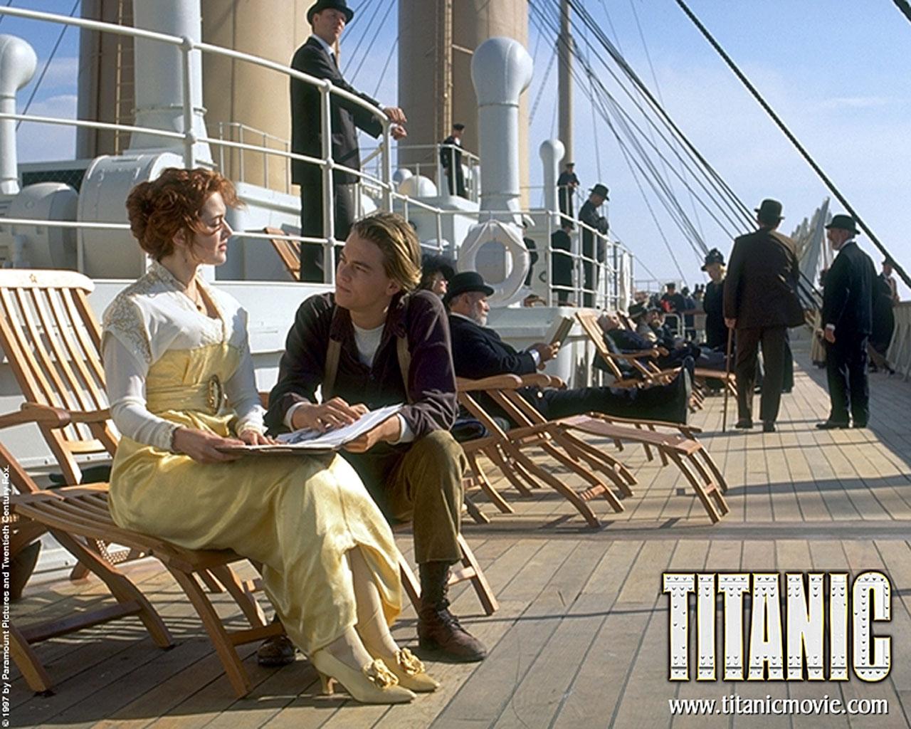 Titanic Wallpaper - Jack And Rose On Deck - HD Wallpaper 