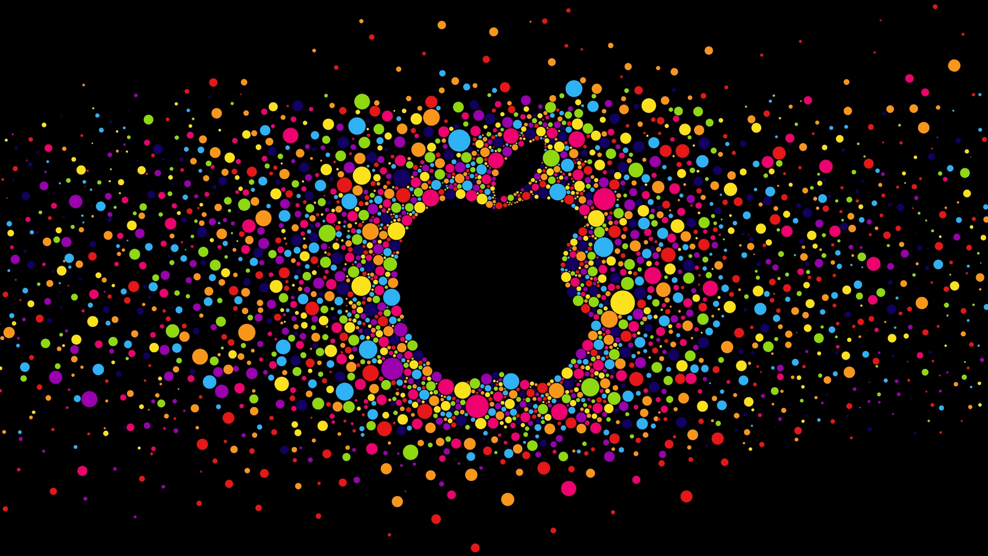 Colorful Circles With Black Background And Apple Logo - Iphone Wallpaper Apple Logo - 1920x1080 Wallpaper Colorful Circles With Black Background And Apple Logo - Iphone Wallpaper Apple Logo - 1920x1080 Wallpaper