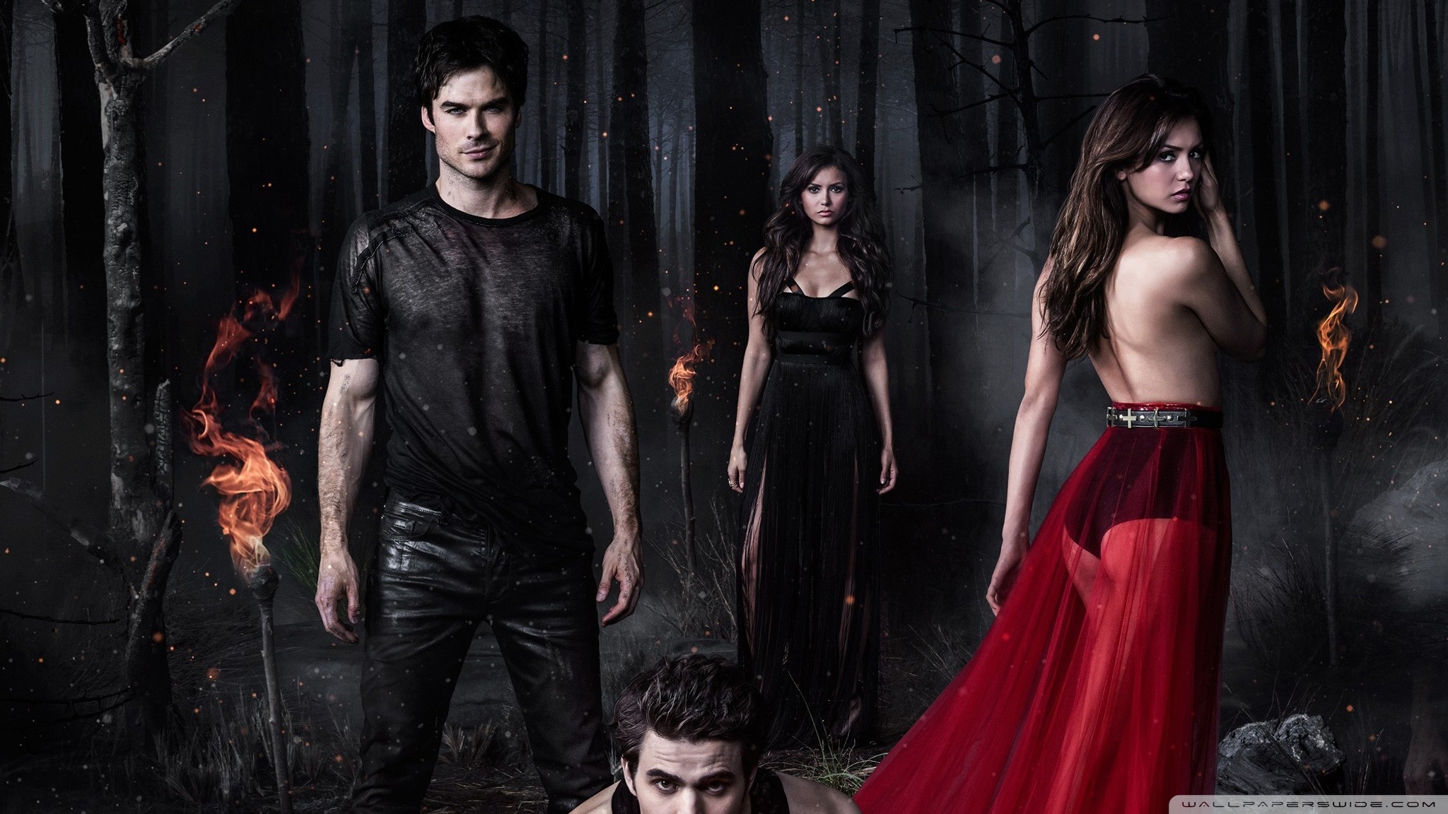 Vampire Diaries Cast Season 9 - HD Wallpaper 