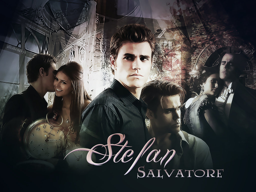 Stefan&elena - Vampire Diaries Wallpaper Stefan Salvatore - HD Wallpaper 