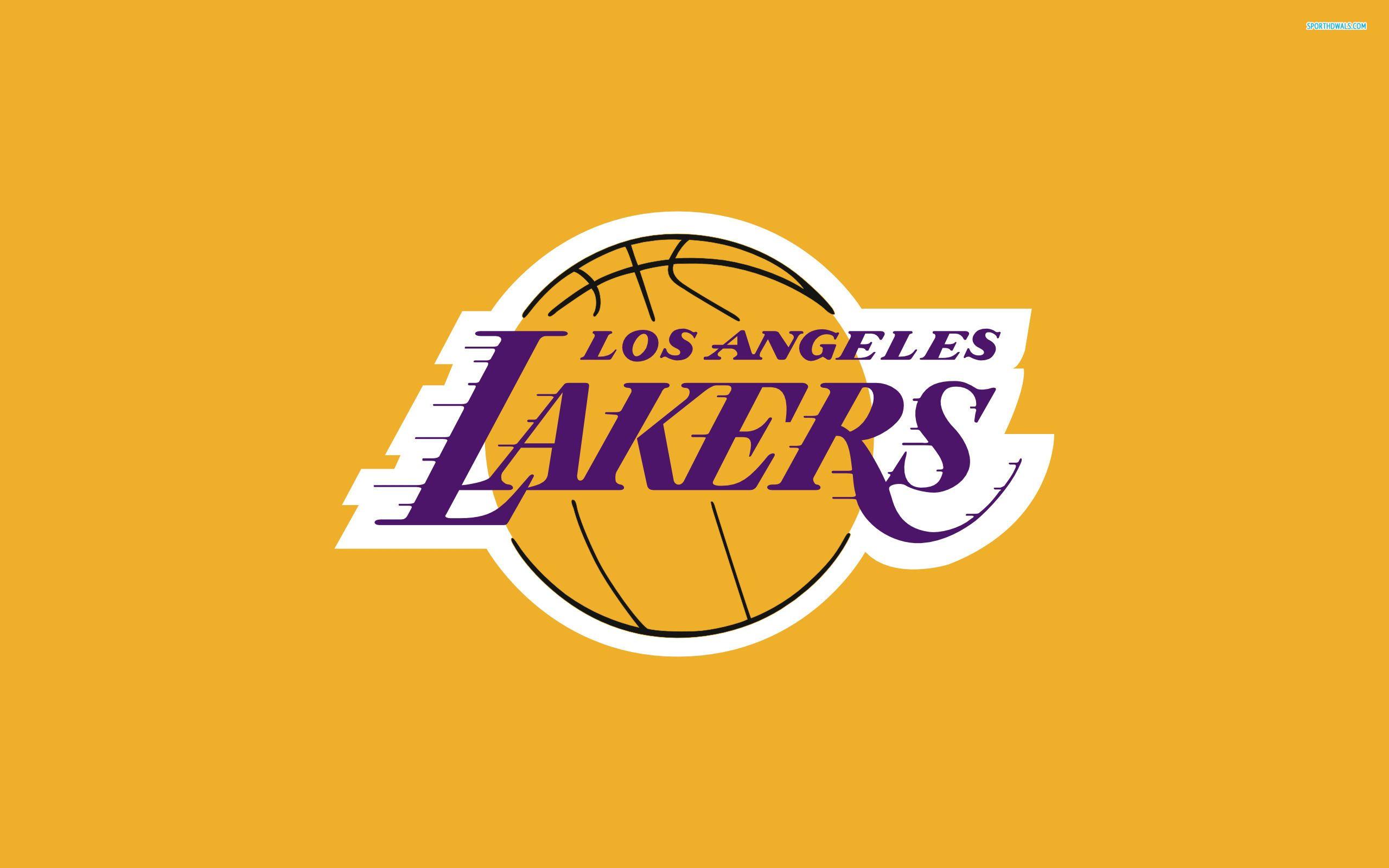 Los Angeles Lakers Wallpapers 
 Data-src /full/1109449 - Los Angeles Lakers Logo Yellow - HD Wallpaper 