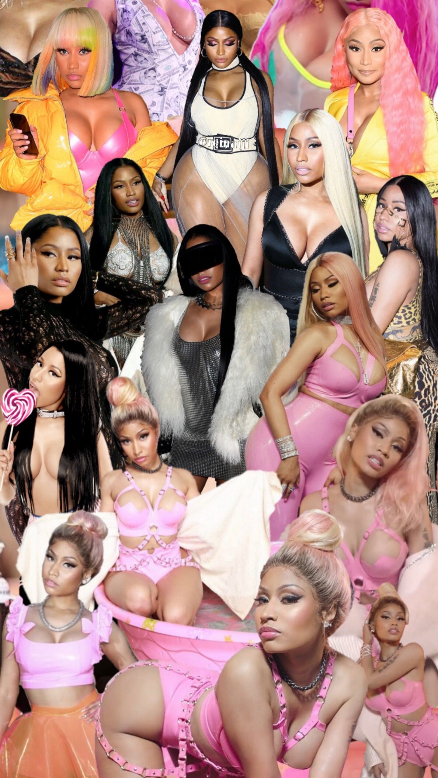 Iphone Wallpaper Nicki Minaj Collage - HD Wallpaper 