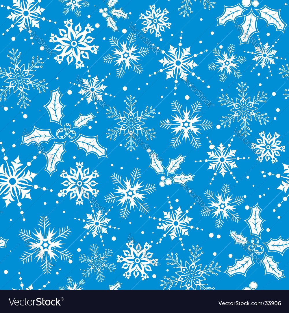 Snowflakes Pattern Background - HD Wallpaper 