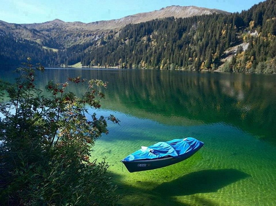 Flatlake Head Montana Hd Wallpaper - Clear Lake In Switzerland - HD Wallpaper 
