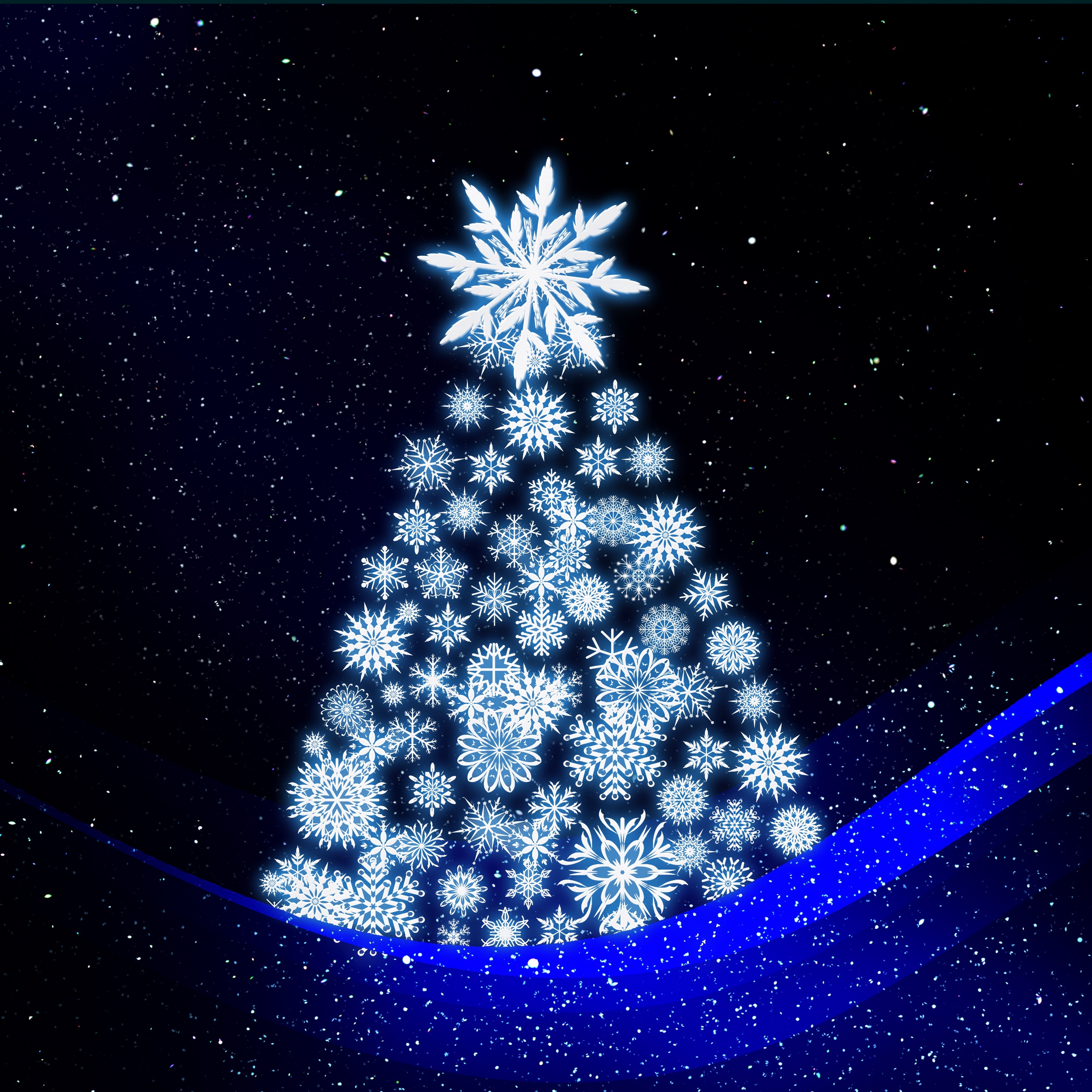 Wallpaper Christmas Tree, Art, New Year - Christmas Wallpaper Samsung S9 - HD Wallpaper 