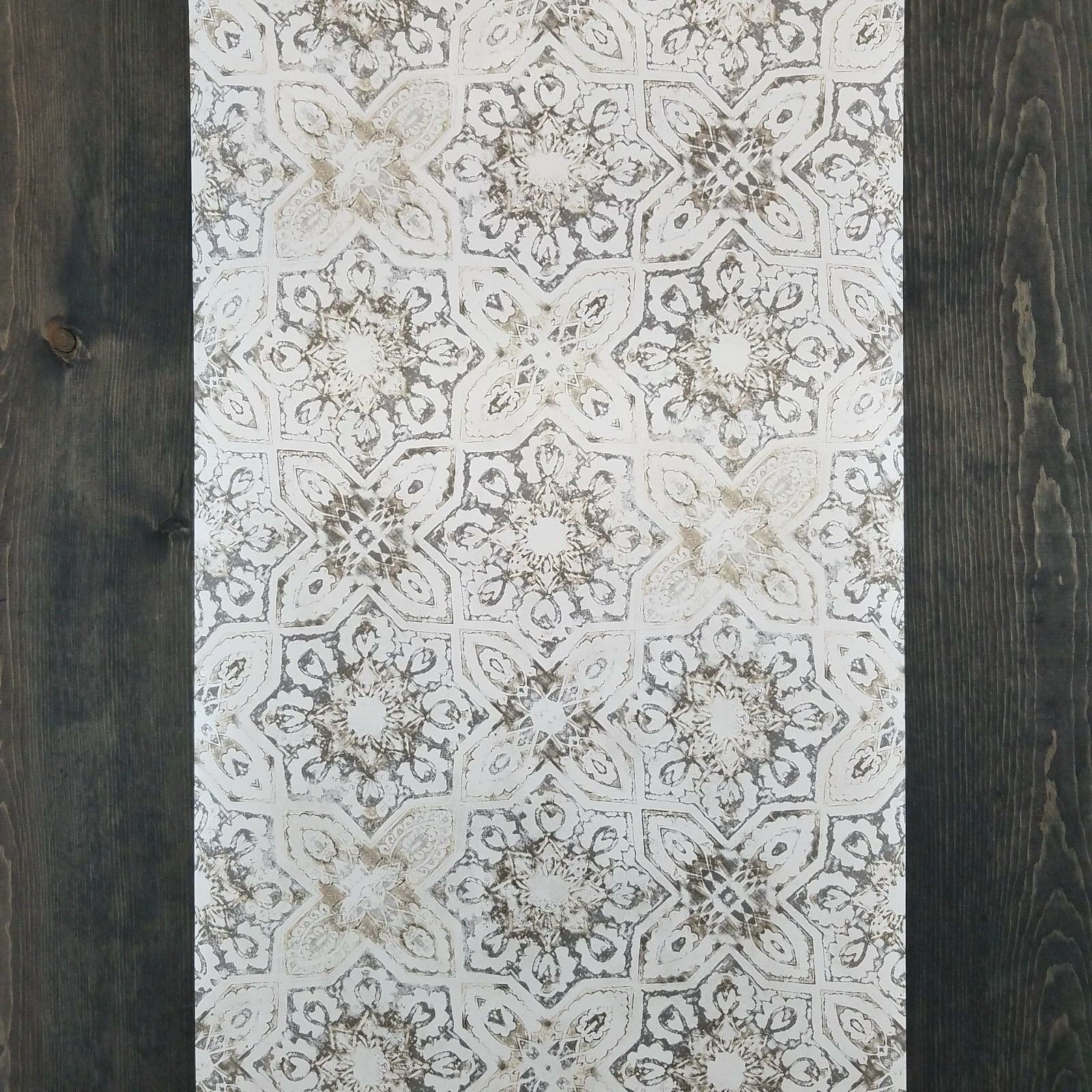 York Patina Vie Vintage Farmhouse Brown Fatima Mosaic - HD Wallpaper 