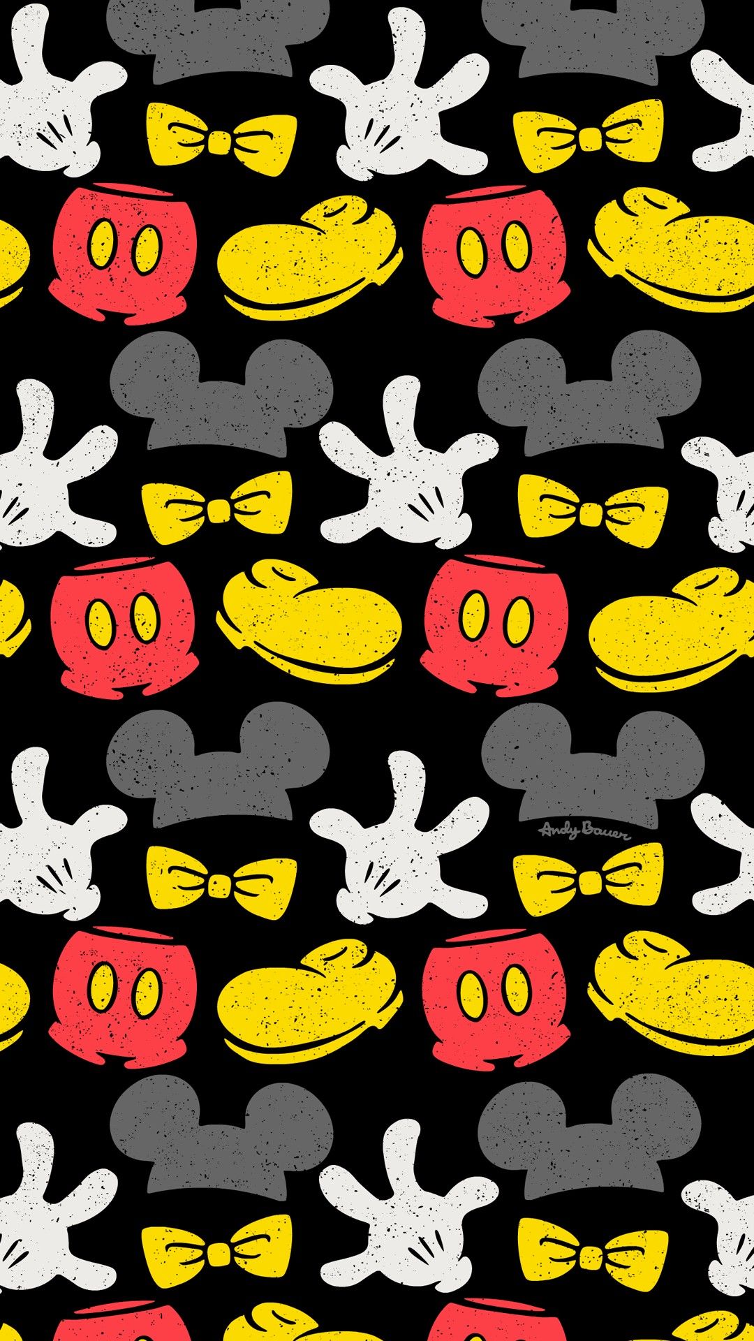 Mickey Mouse Patterns - HD Wallpaper 