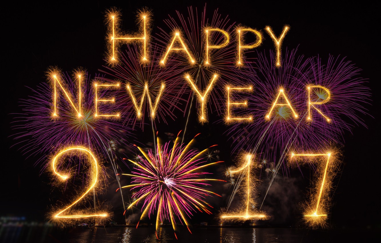 New Years Eve 2016 Wallpaper Photo Wallpaper New Year, Happy, Fireworks, - New Year's Eve 2016
