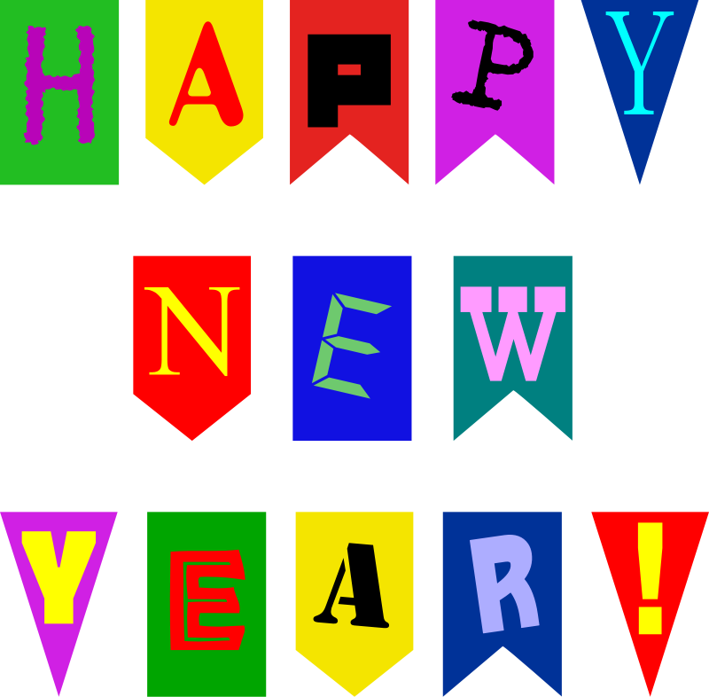 New Year Wallpaper New Year Clip Art New Year Wallpaper - Art Happy New Year - HD Wallpaper 