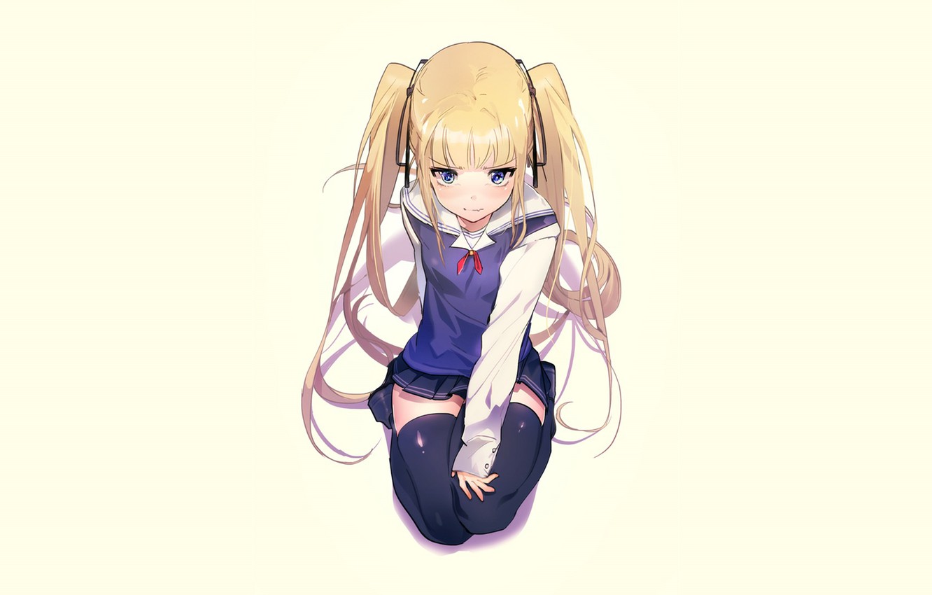 Photo Wallpaper Girl, Blonde, Sitting, Saenai Heroine - Eriri Spencer Sawamura Png - HD Wallpaper 