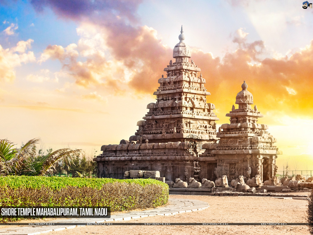 Free Download Temples Hd Wallpaper - Temple Of Mahabalipuram - 1024x768  Wallpaper 