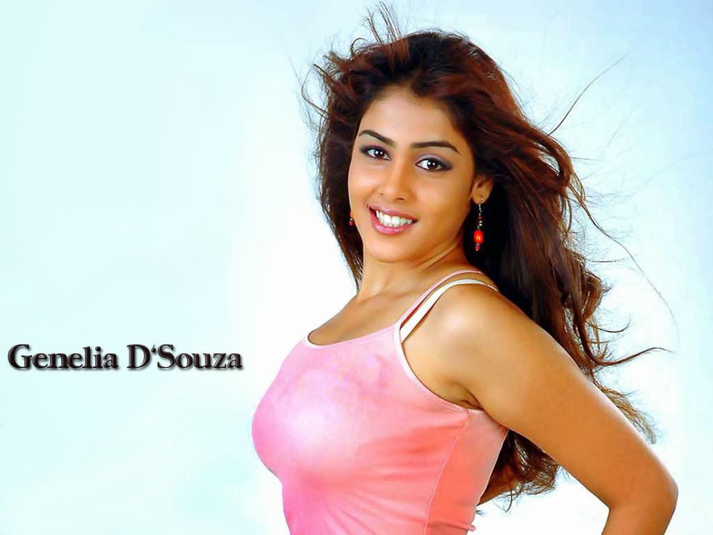 Hot Genelia D Souza - HD Wallpaper 