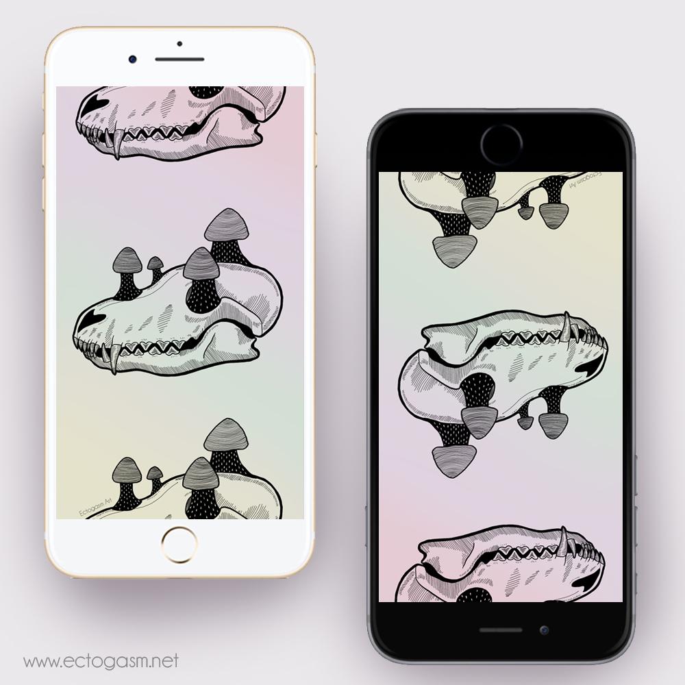 Animal Skull Phone - HD Wallpaper 