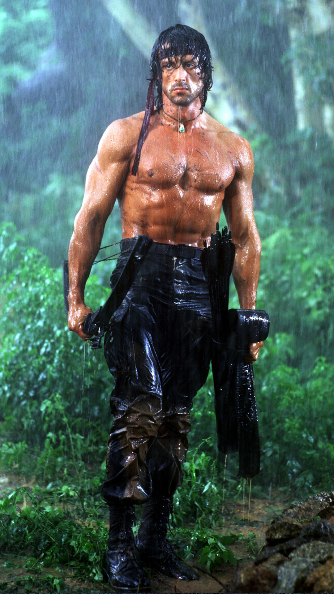 Sylvester Stallone Android Wallpaper - Sylvester Stallone Rambo 2 - HD Wallpaper 