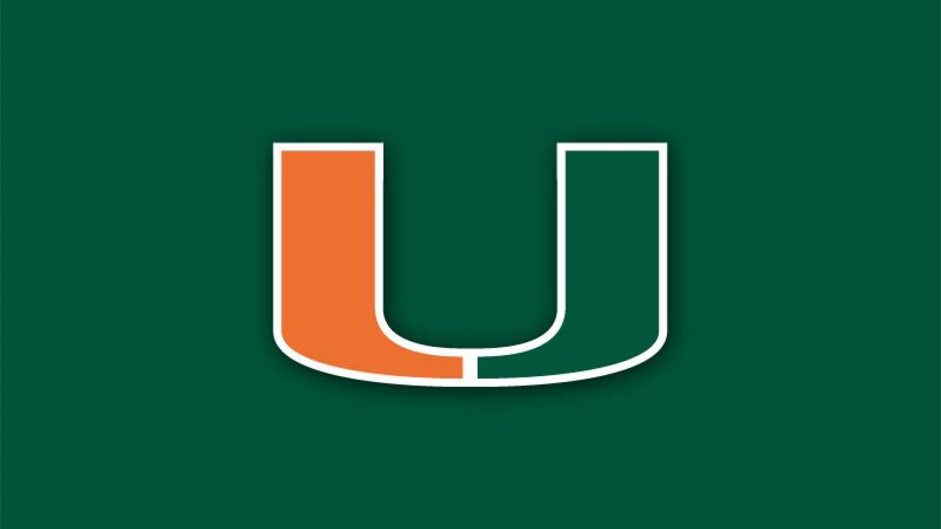 University Of Miami Logo Wallpaper - Logo University Of Miami - HD Wallpaper 