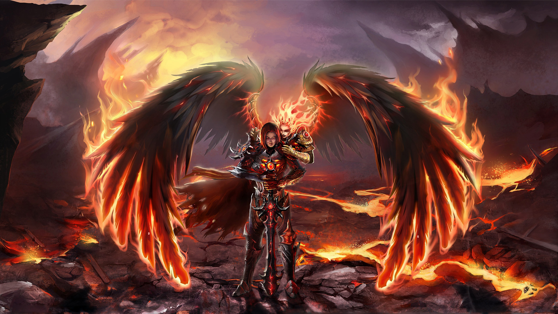 Angel Demons - HD Wallpaper 