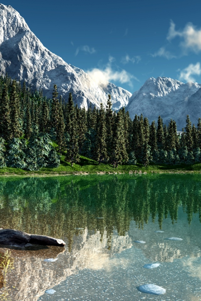 Beautiful Rocky Mountain Scenery - HD Wallpaper 