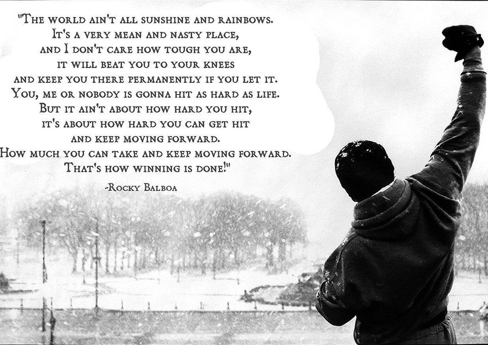 Rocky Balboa Quote - HD Wallpaper 