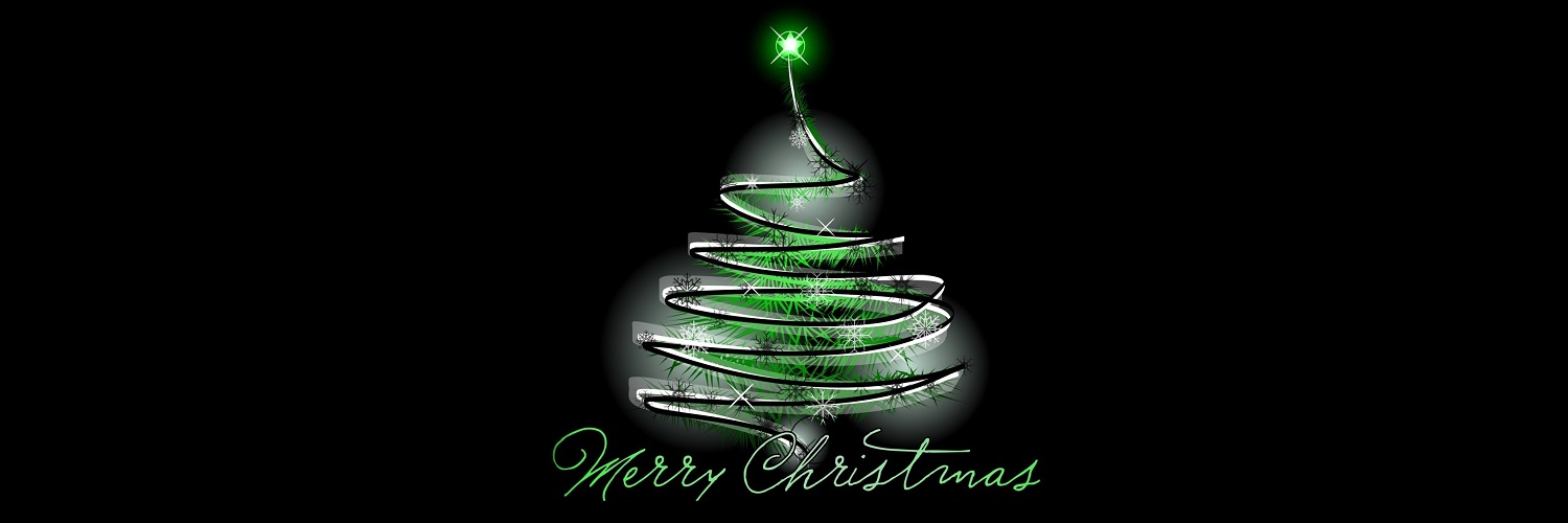 Black Christmas Tree - HD Wallpaper 