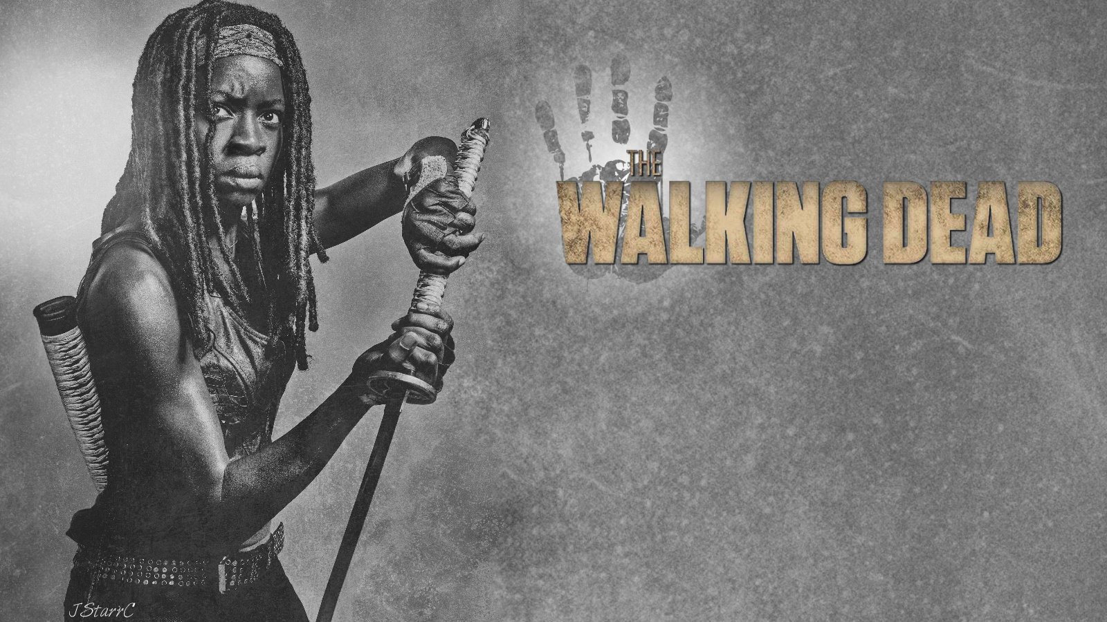 Michonne - Michonne Walking Dead Background - HD Wallpaper 