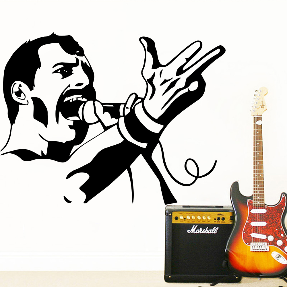 Freddie Mercury Wall Sticker - HD Wallpaper 