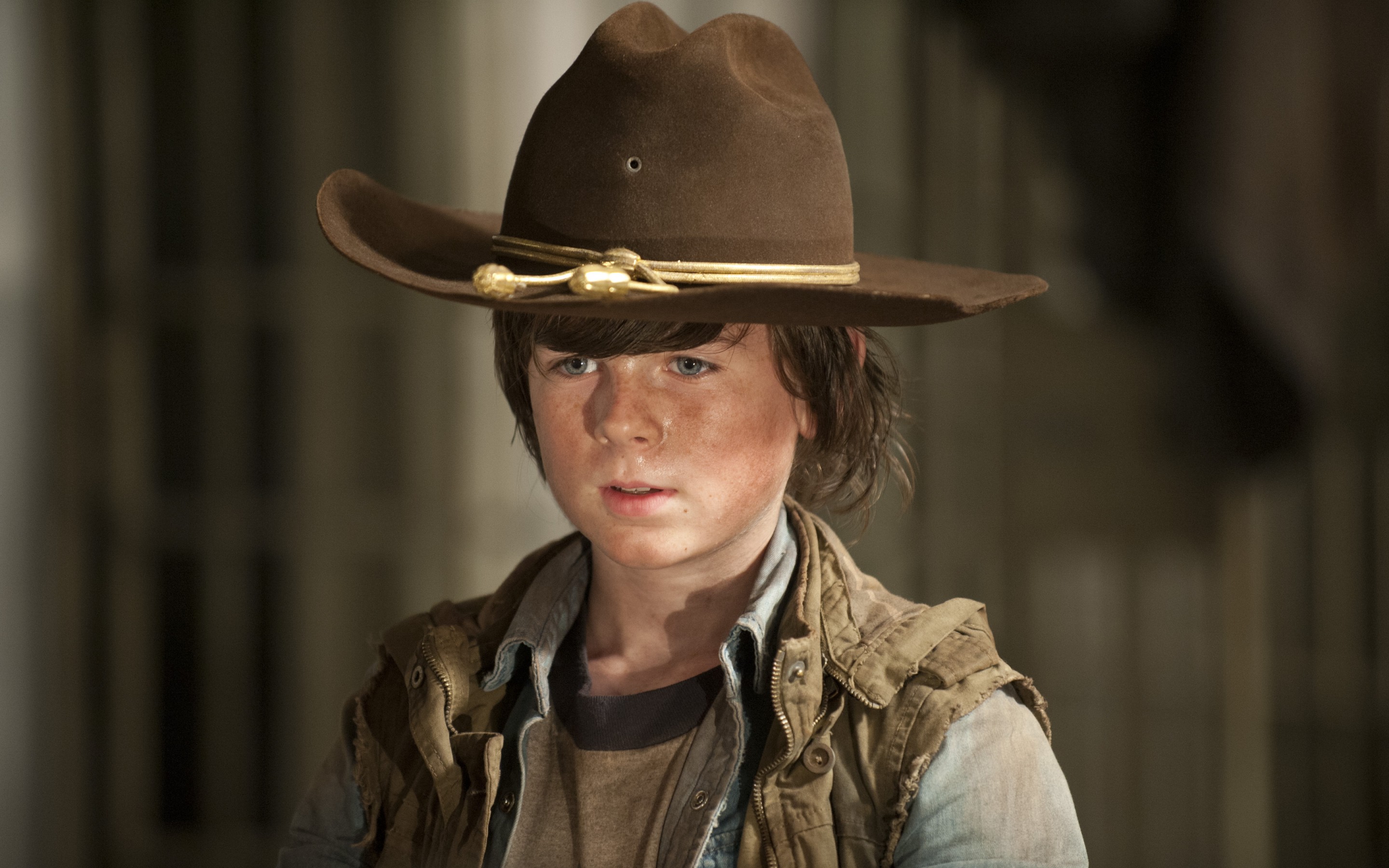 Wallpaper Of Boy, Carl Grimes, The Walking Dead Background - Young Carl From Walking Dead - HD Wallpaper 