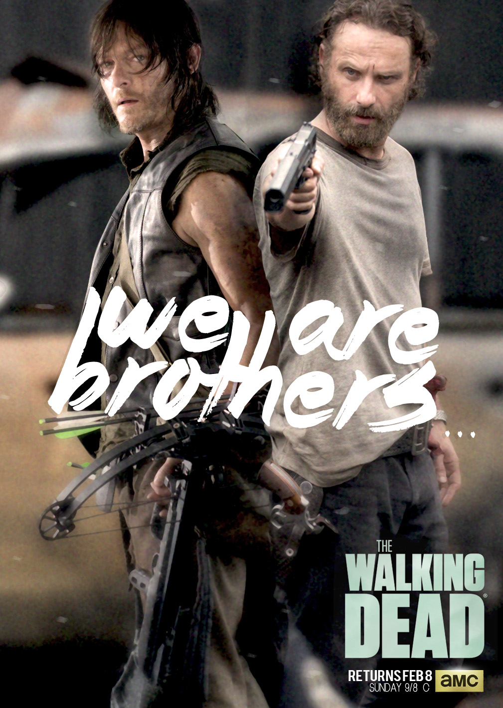 Walking Dead Wallpaper Daryl And Rick - HD Wallpaper 